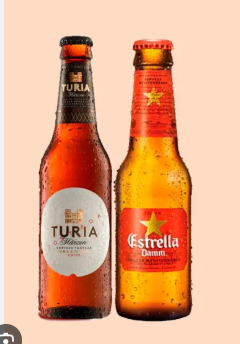 Estrella Damm o Turia 20 cl